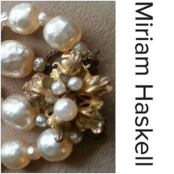 Older Miriam Haskell Double Standed Pearl Bracelet - Picture 1 of 8